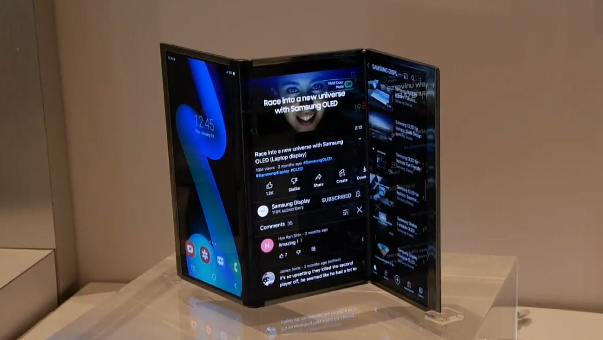 Samsung's concept Flex S tablet shown off at CES 2022