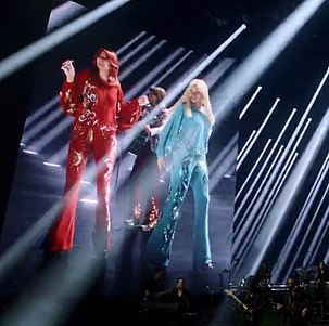 Wow! During the concert, the ABBAtars appeared on a 65million pixel screen, with lights and other effects creating a futuristic 2D performance, made more realistic by a ten-piece band