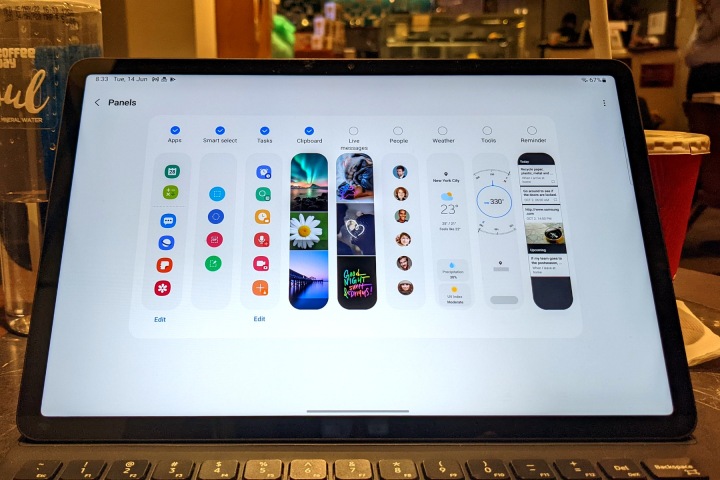 Samsung Galaxy Tab S8 Edge panel templates