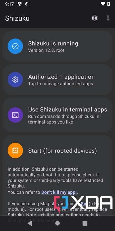 Shizuku running root