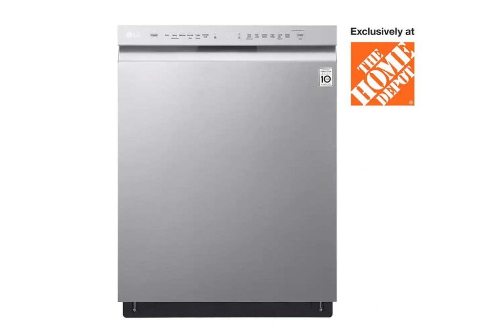 Silver dishwasher