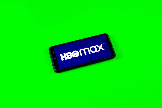 HBO Max logo on a mobile phone screen