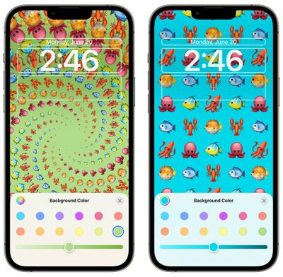 ios 16 lock screen emoji backgrounds