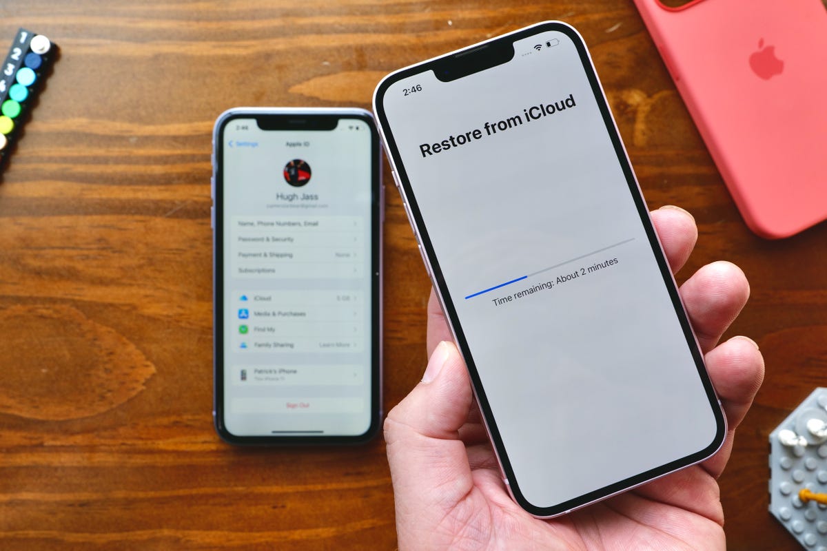 iOS 15 temporary iCloud storage transfer to iPhone 13