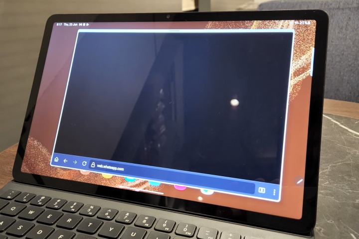 Firefox glitch on Galaxy tab S8
