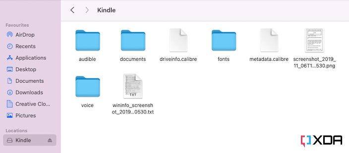 Kindle file directory 