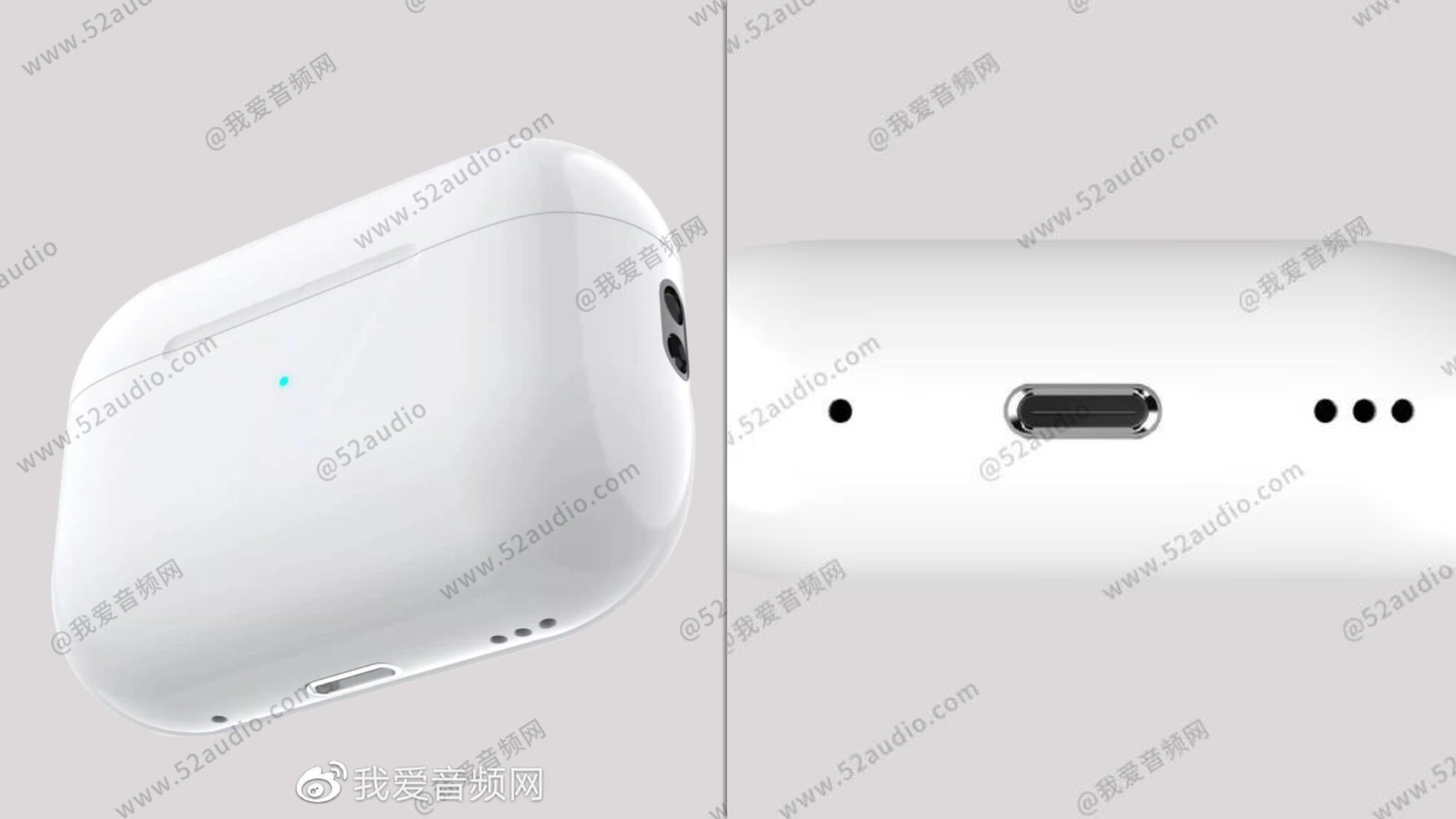 Notice the speaker holes, which should also be hiding the microphones on the new AirPods Pro 2 case. - Apple’s total USB-C transition begins: New AirPods Pro 2 now, iPhone 15 to follow (Apple’s plan)