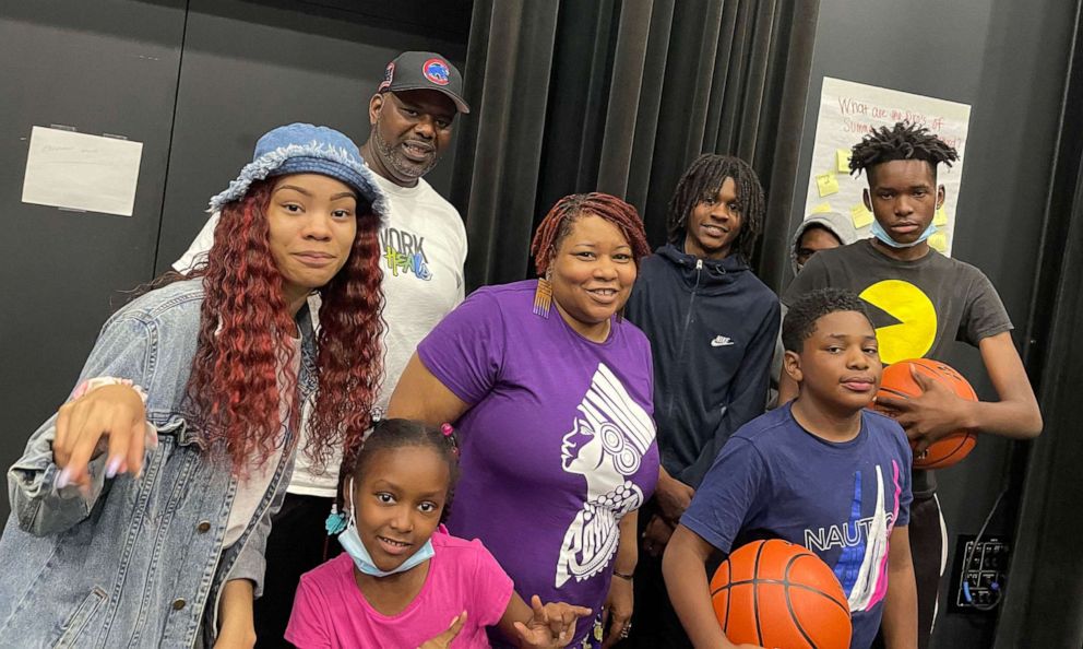 PHOTO: Alderwoman Jeanette Taylor is pictured with Chicago youth attending the 20th ward's annual youth forum.