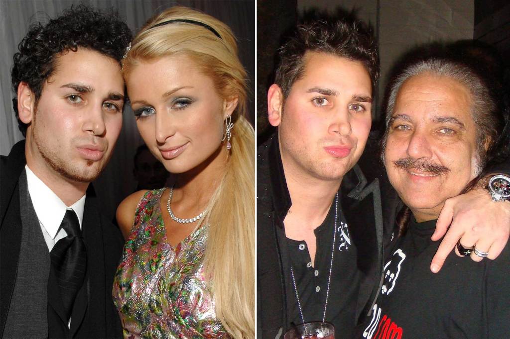 A former Las Vegas nightclub owner called Pearce — seen here with Paris Hilton and Ron Jeremy — “a huge namedropper.”