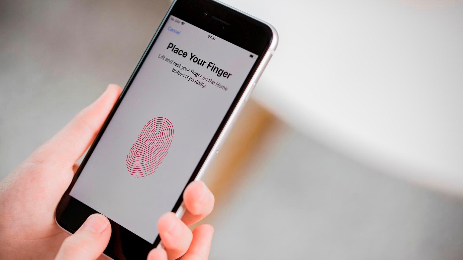 Touch ID setup iphone